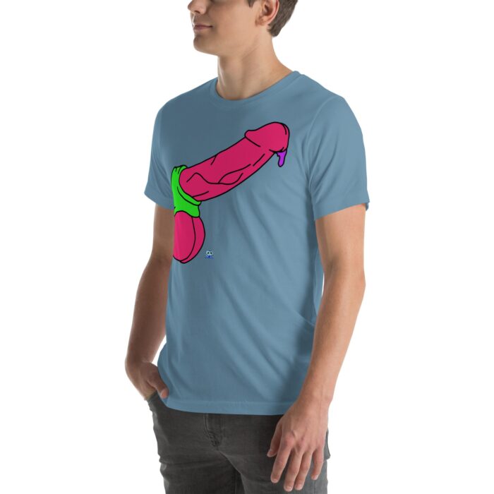Short Sleeve Tee - Pop Art Cock and Ball Stretcher - Image 52