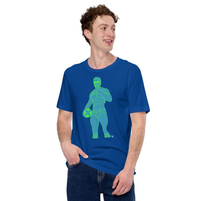 Short Sleeve Tee - Pop Art Soccer Player - Image 14
