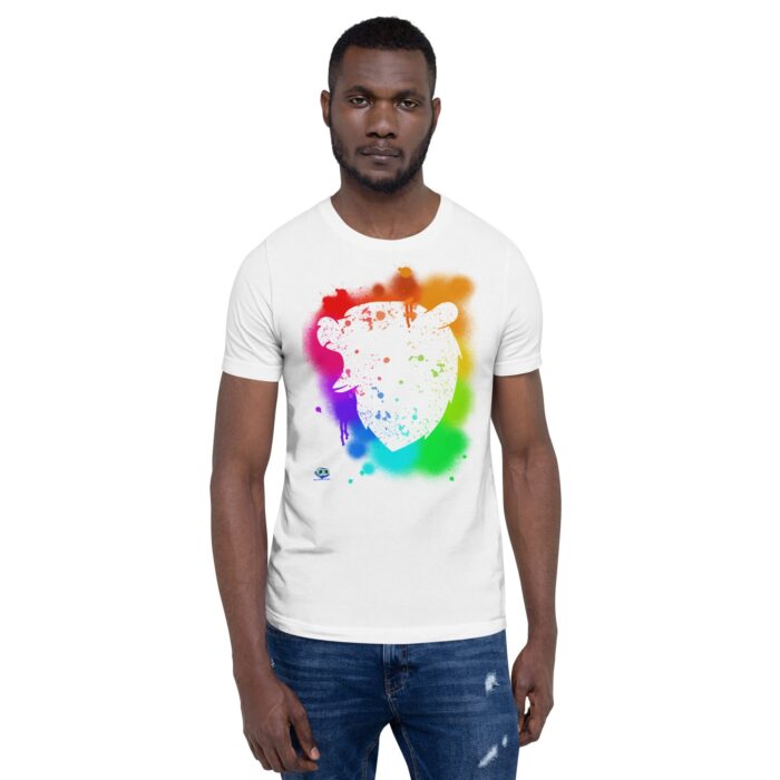 Short Sleeve Tee - Bear Paint Rainbow - Image 79