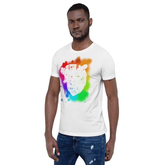 Short Sleeve Tee - Bear Paint Rainbow - Image 80