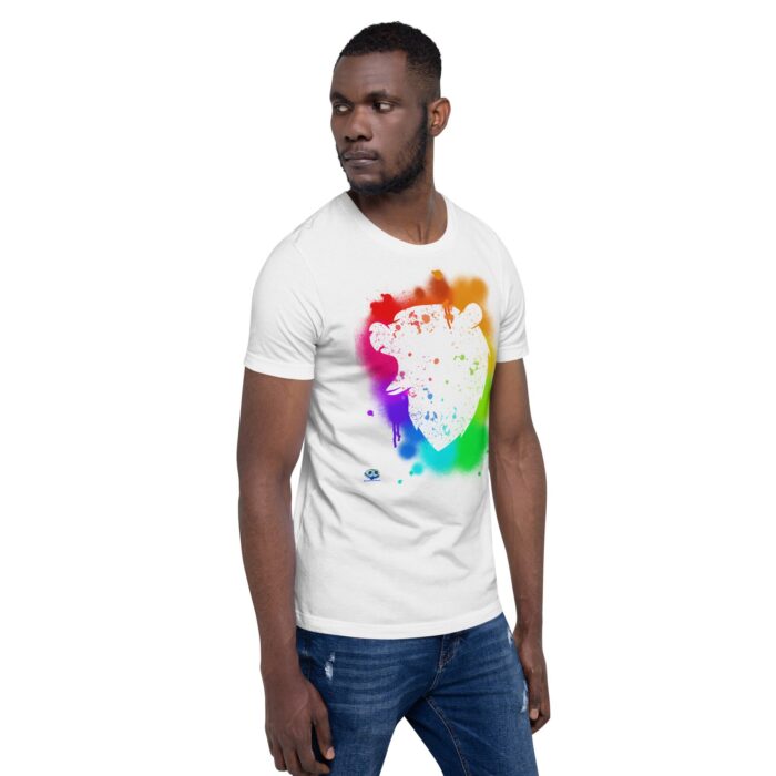 Short Sleeve Tee - Bear Paint Rainbow - Image 81