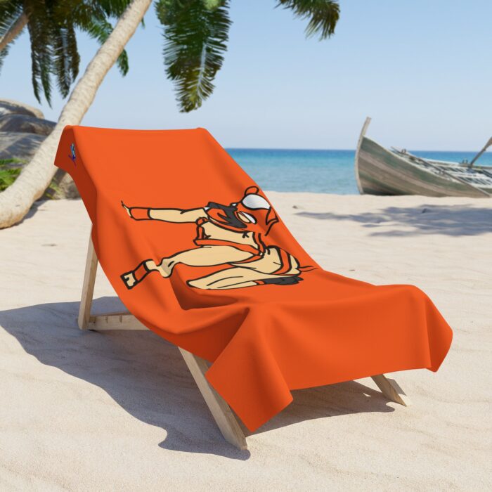 Beach Towel - Pup Play (Orange) - Image 2