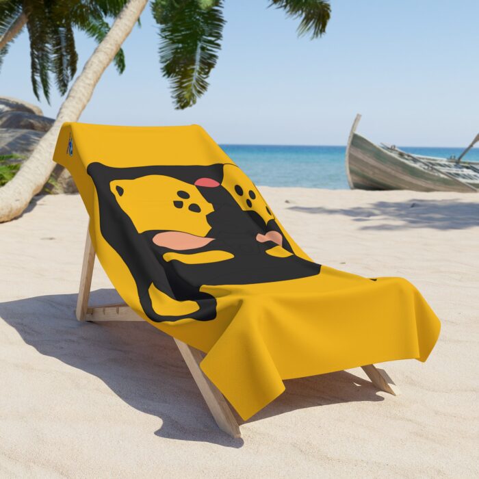 Beach Towel - Pup Mask (Yellow) - Image 2