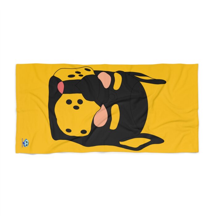 Beach Towel - Pup Mask (Yellow)