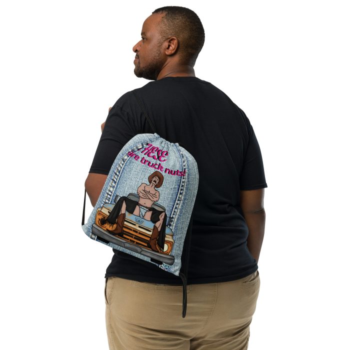 Drawstring bag - 2 Sided Print - Truck Nuts - Image 2