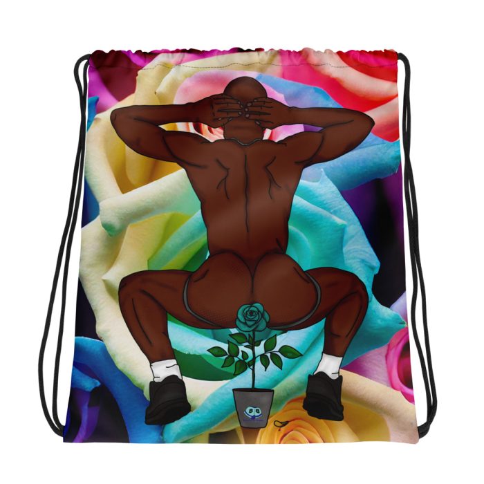Drawstring bag - 2 Sided Print - Rosebud