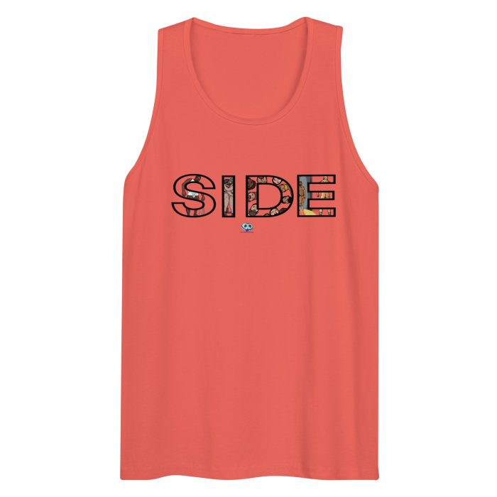 Men’s premium tank top - SIDE Cutout - Image 9