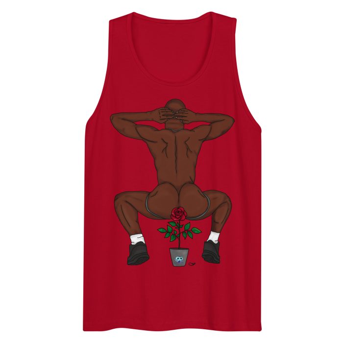 Men’s premium tank top - Rosebud - Image 3