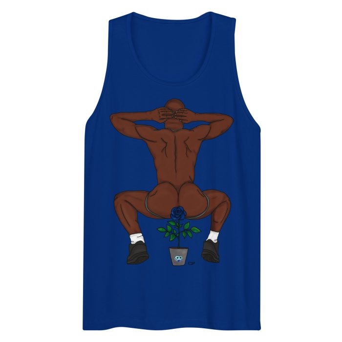 Men’s premium tank top - Rosebud - Image 2