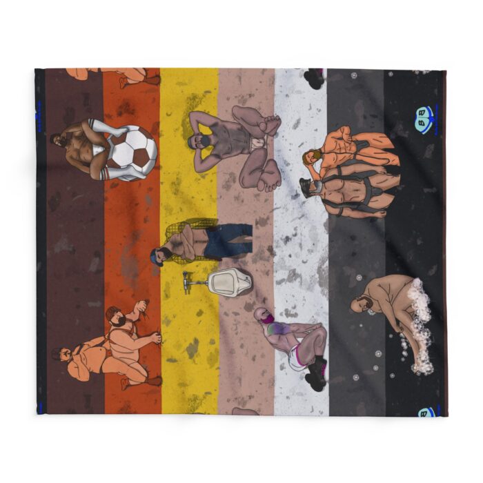 Arctic Fleece Blanket - Bear Collage - Image 2
