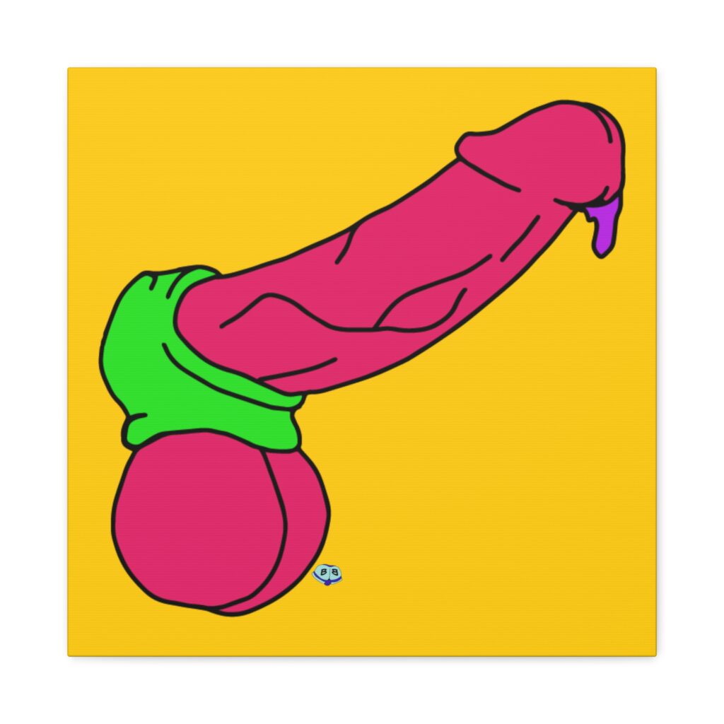 Canvas Gallery Wraps - Pop Art Cock and Ball stretcher
