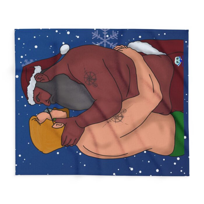 Arctic Fleece Blanket - Mr & Mr Clause - Image 6