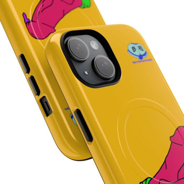 Tough Magnetic iPhone Cases - Pop Art Cock and Ball Stretcher - Image 2