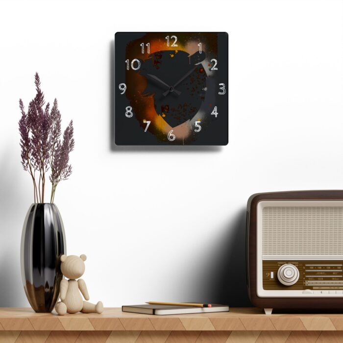 Acrylic Wall Clock - Bear Paint - Image 4