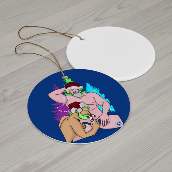 Ceramic Ornament - Peppermint Stick - Image 2