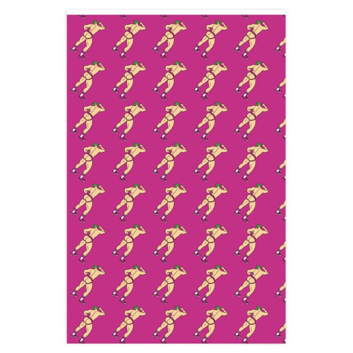 Wrapping Paper - Up Against The Wall in Hot Pink