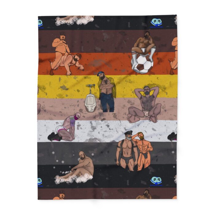 Arctic Fleece Blanket - Bear Collage - Image 6