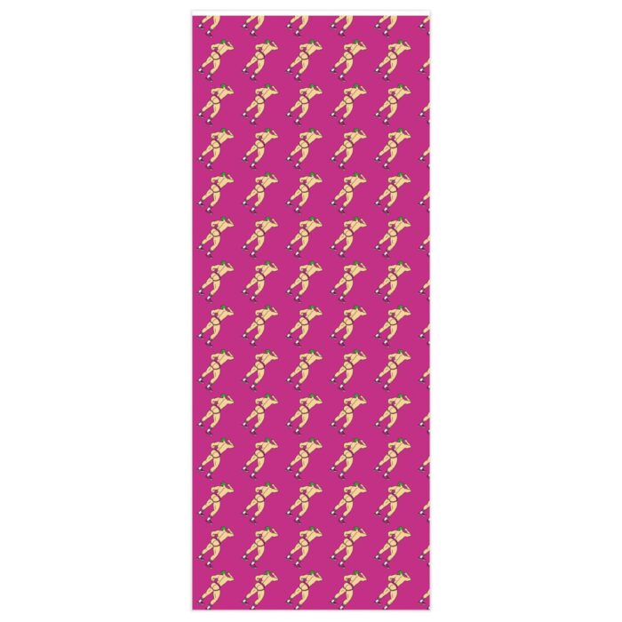 Wrapping Paper - Up Against The Wall in Hot Pink - Image 3