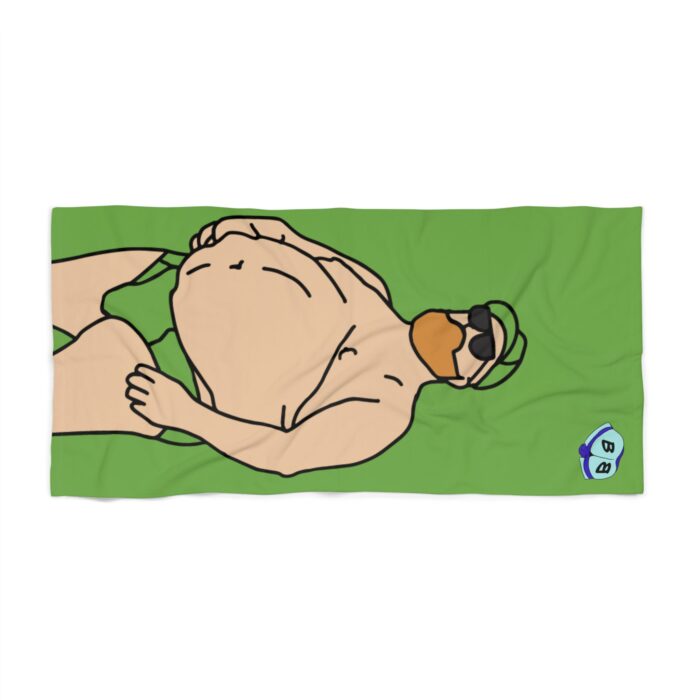 Beach Towel - Chub with Hat