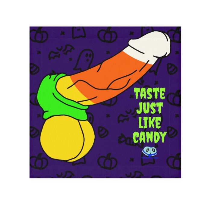 Cum Rag - Candy Corn Pop Art Cock and Ball Stretcher (Halloween)