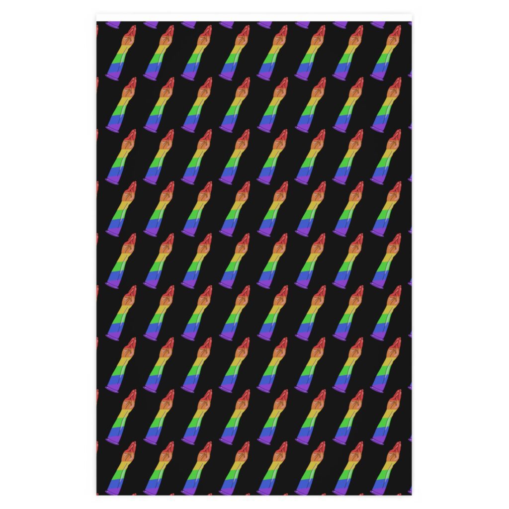 Wrapping Paper - Handy Stripes on Black