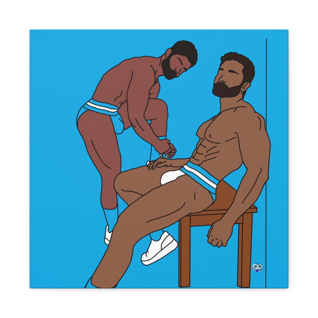 Canvas Gallery Wraps - Steam Room Couple