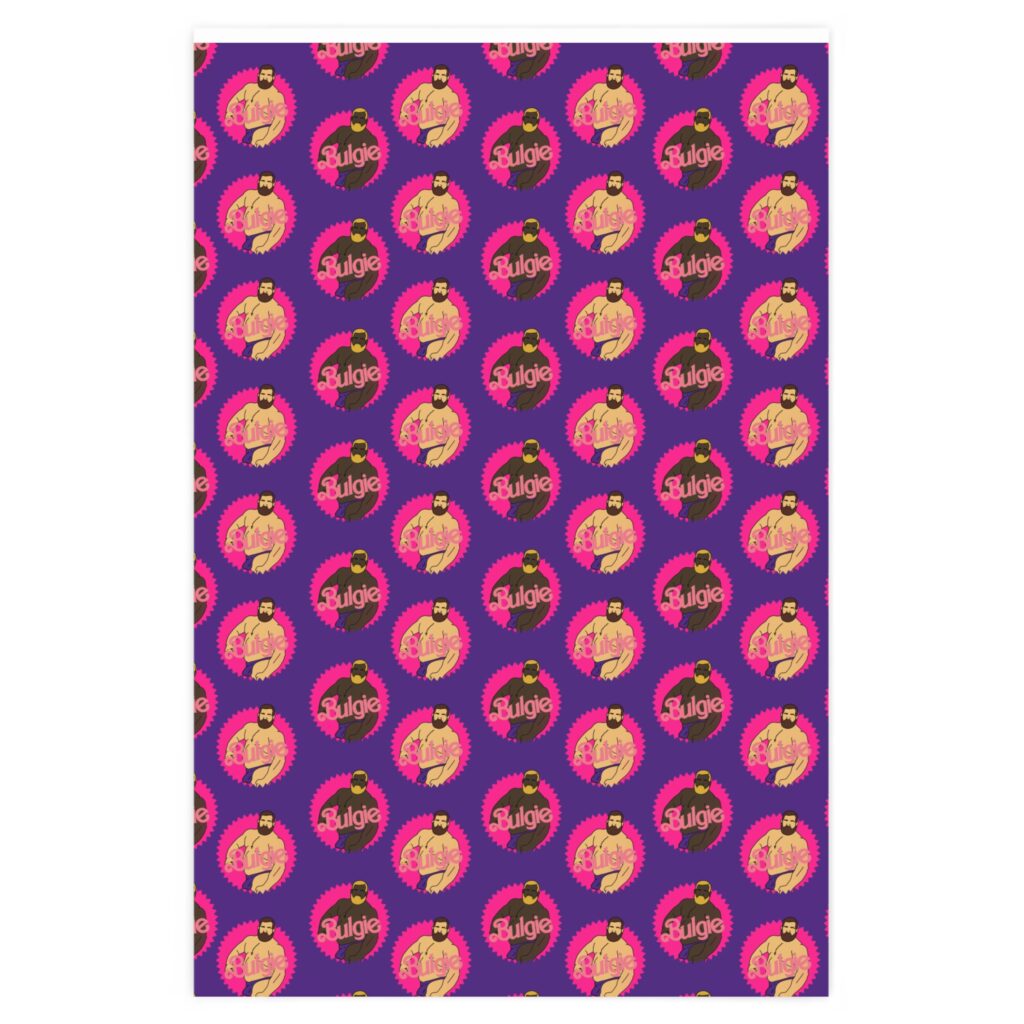 Wrapping Paper - Bulgie on Purple