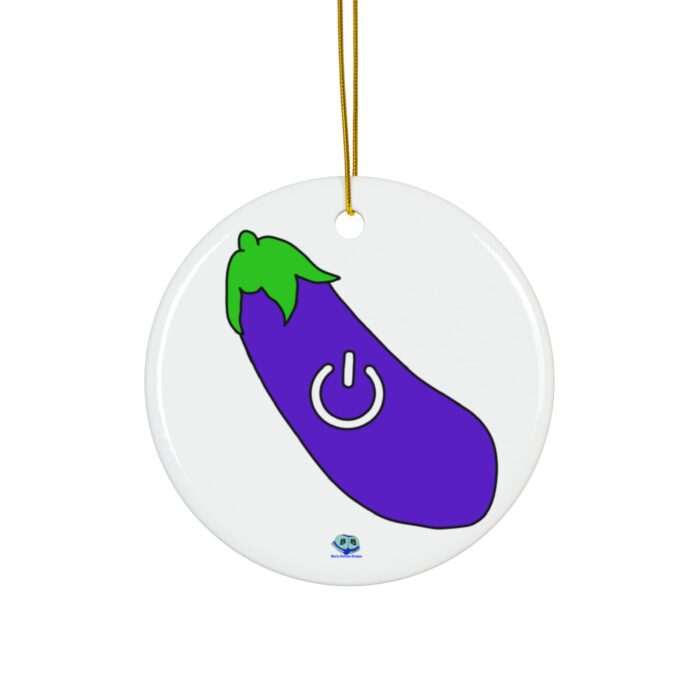 Ceramic Ornament - Power Top / Eggplant