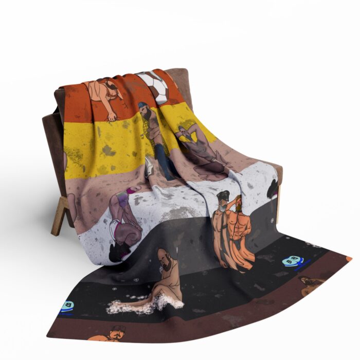 Arctic Fleece Blanket - Bear Collage - Image 8