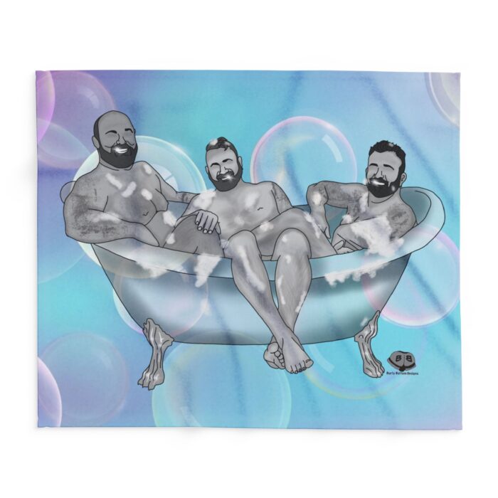 Arctic Fleece Blanket - 3 Bears in a Tub