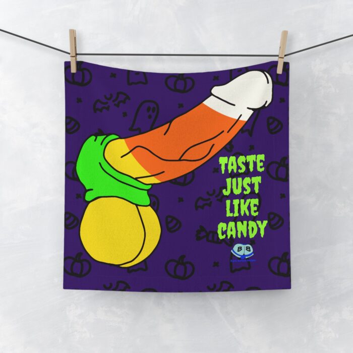 Cum Rag - Candy Corn Pop Art Cock and Ball Stretcher (Halloween) - Image 3