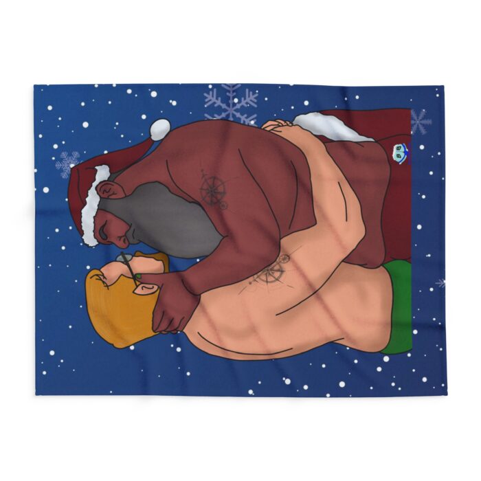 Arctic Fleece Blanket - Mr & Mr Clause - Image 2