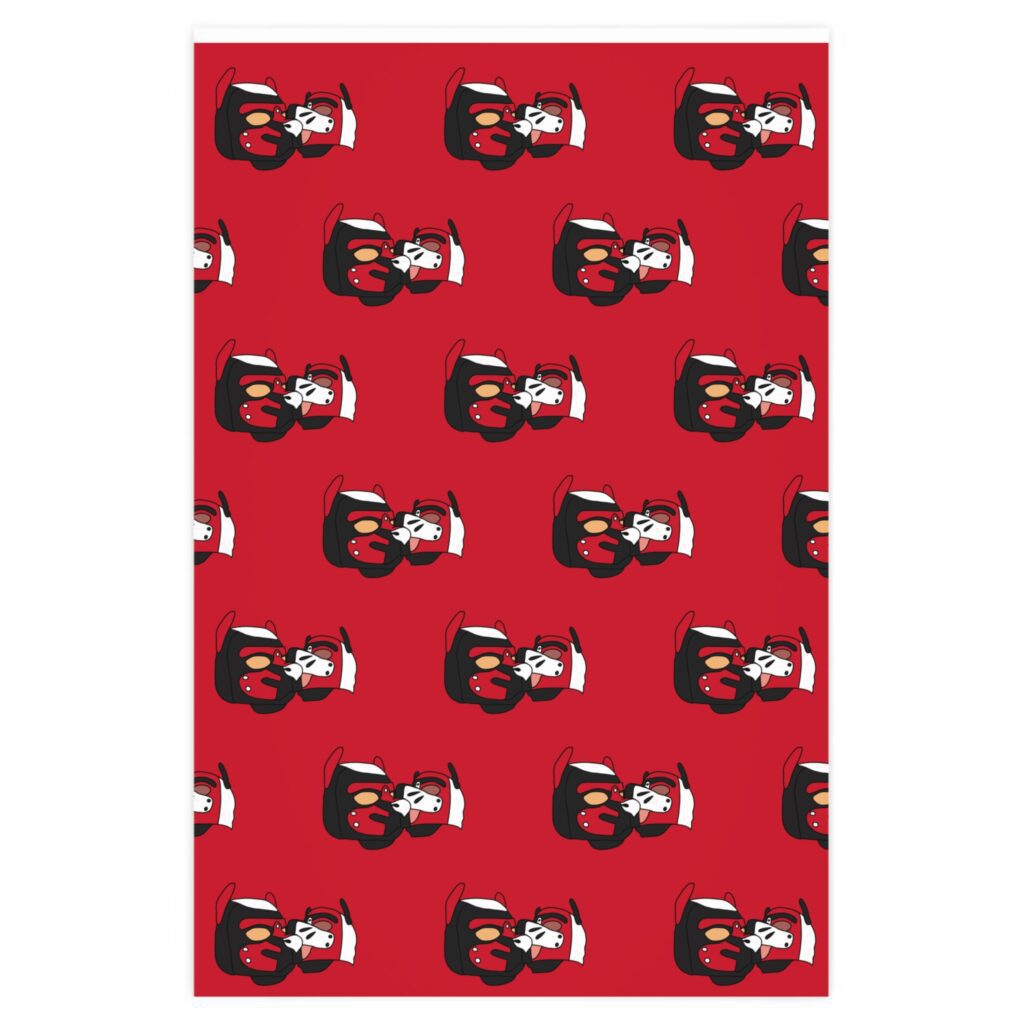 Wrapping Paper - Lick on Red