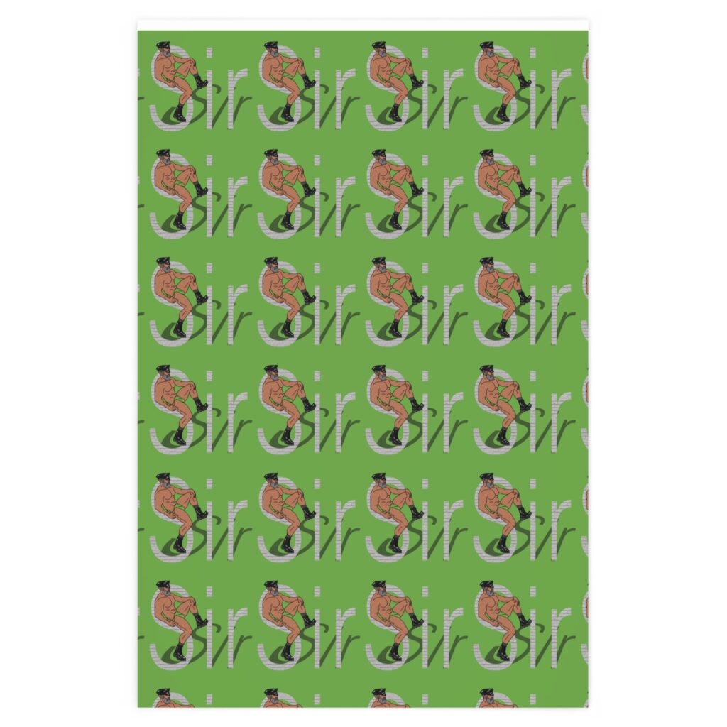 Wrapping Paper - Sir in Light Green