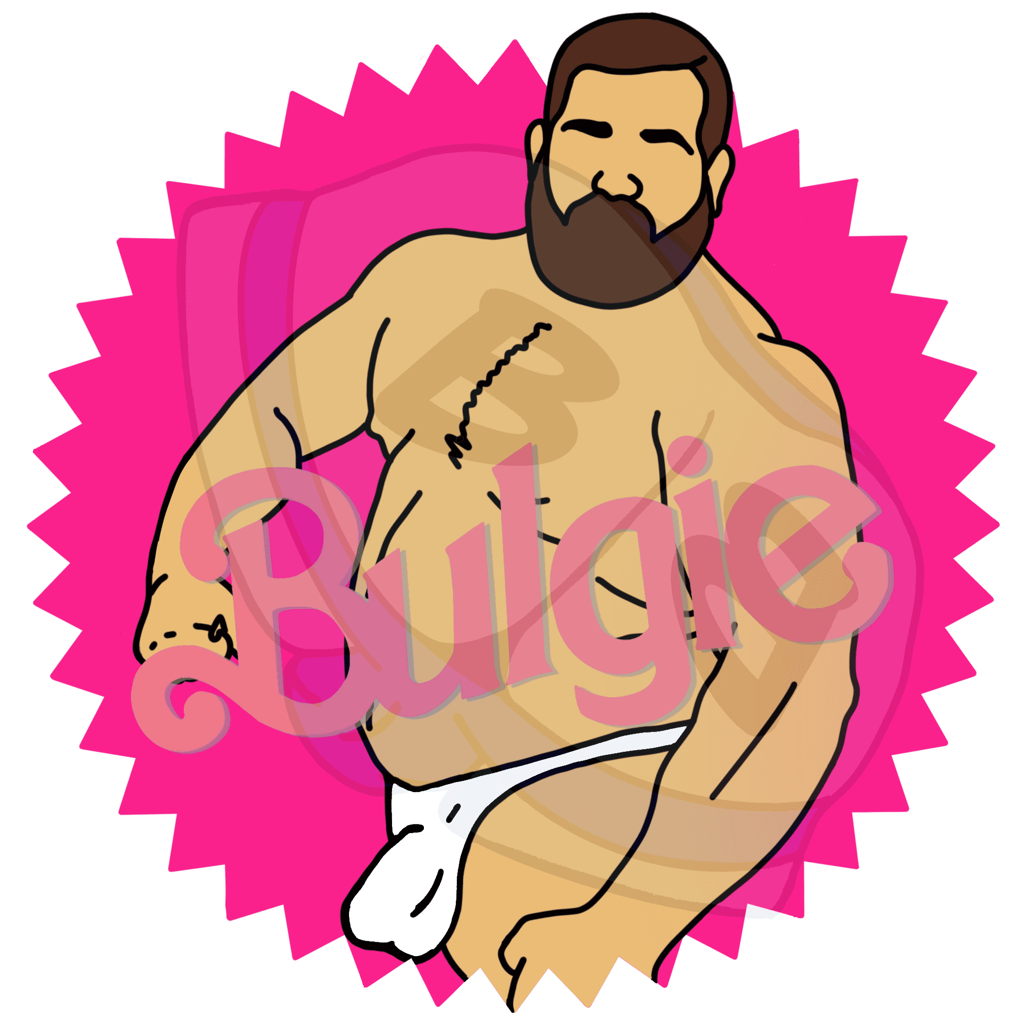 Bulgie Light Describing subject of a drawing: The world may be in love with Barbie
