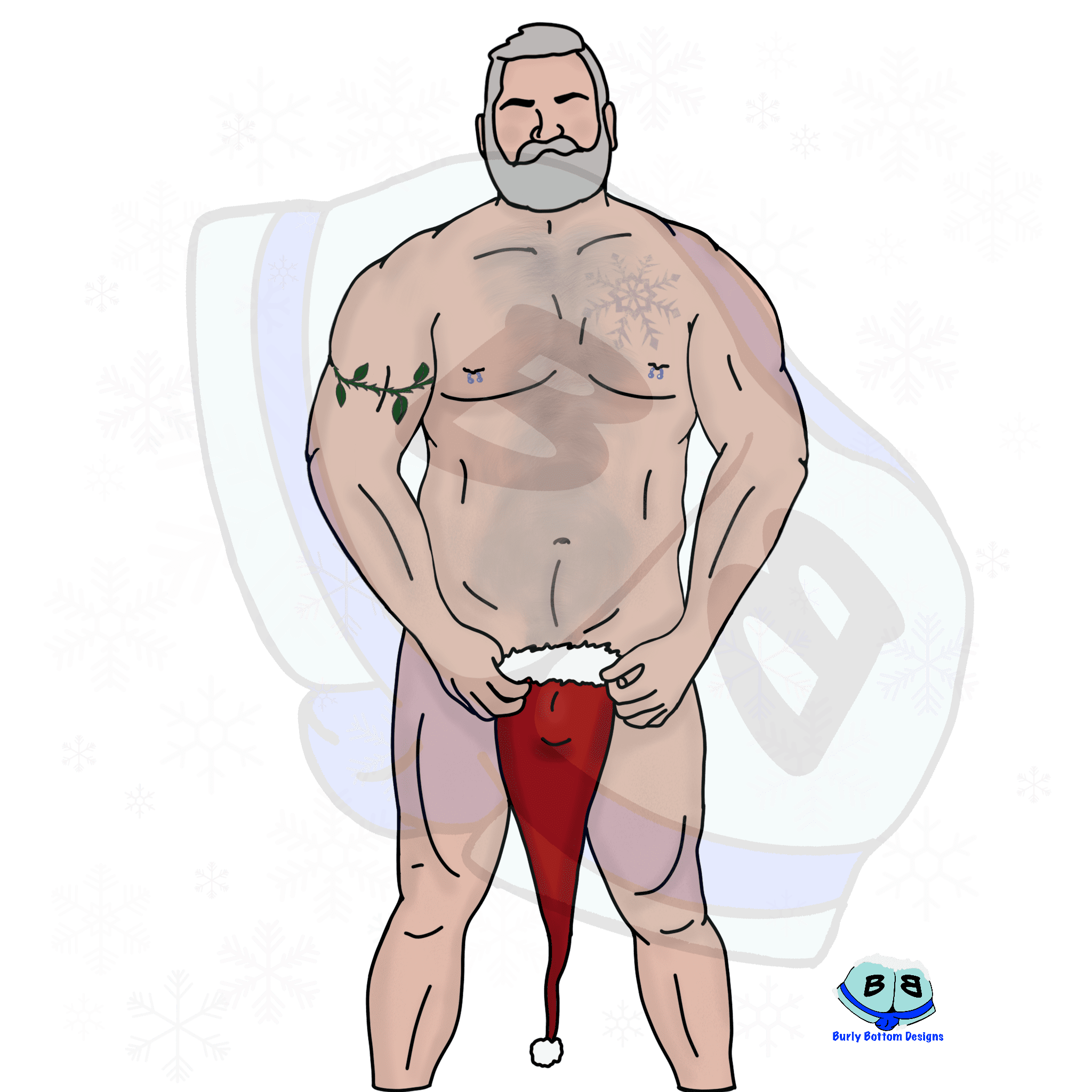 Frosted Describing subject of a drawing: This guy is JACK frosted! Build like a brick igloo and ready to melt your heart.