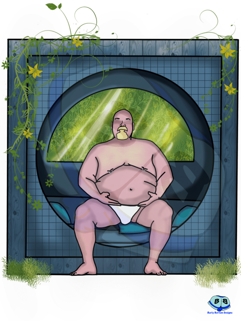 Describing subject of a drawing: Peaceful meditation in a private oasis!  This very special friend of ours embodies peace and self reflection!