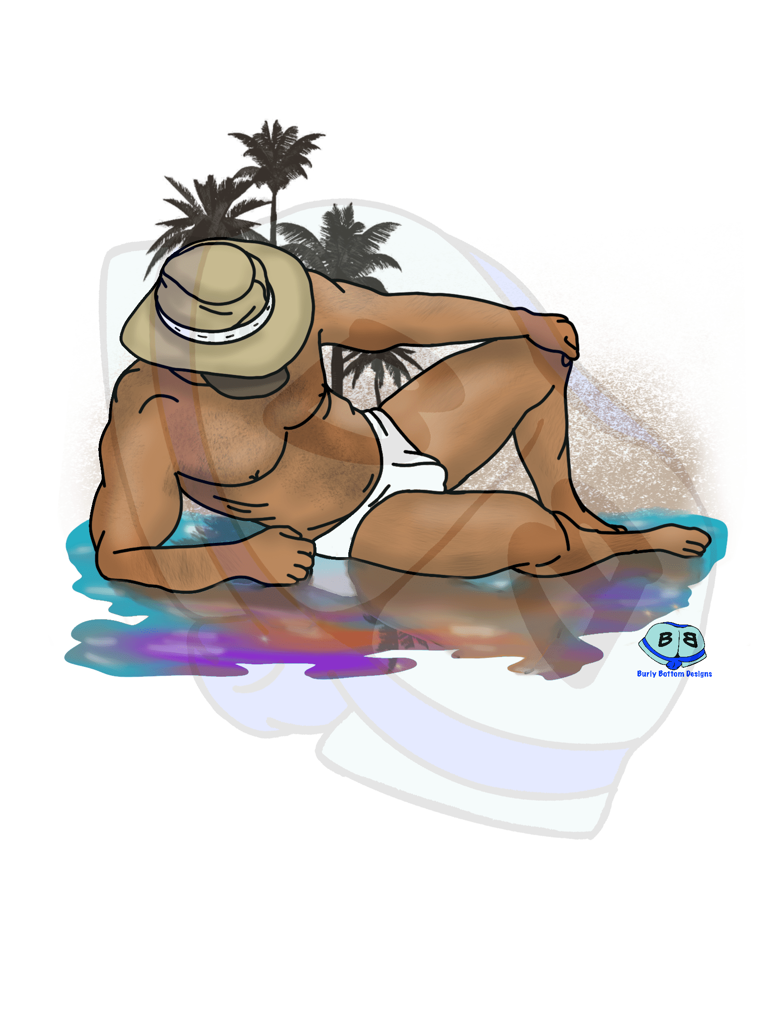 Describing subject of a drawing: During your vacation