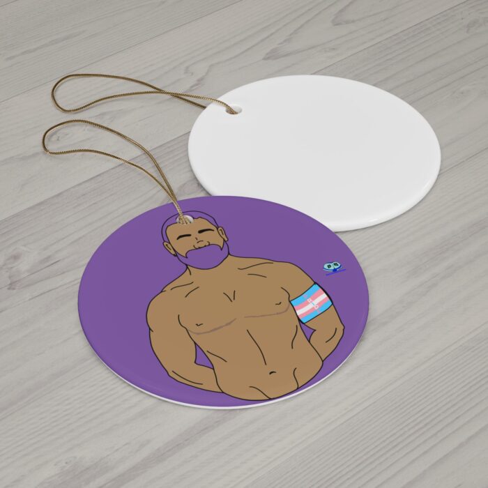 Ceramic Ornament - Trans Pride - Image 2