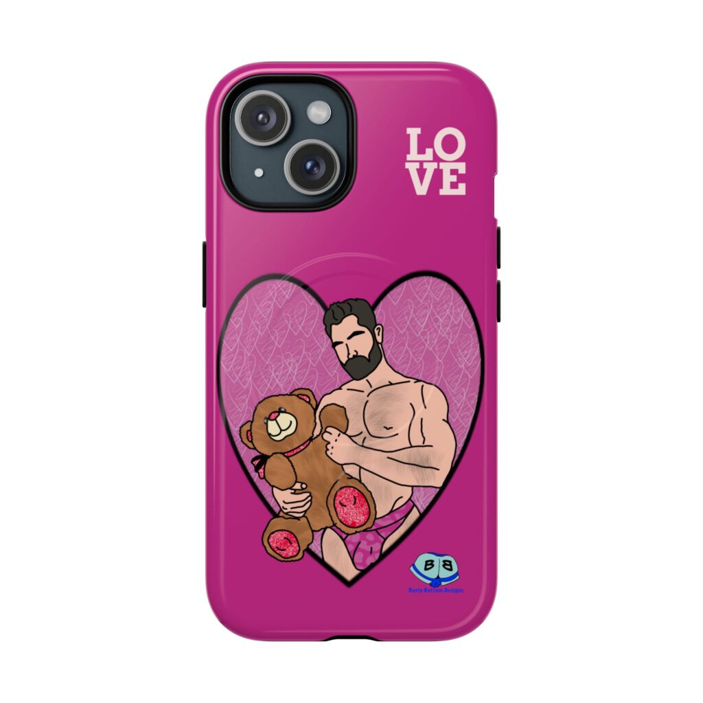 Tough Magnetic iPhone Cases - Valentine Bear