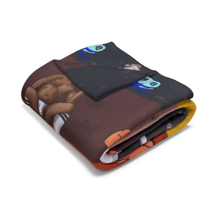 Arctic Fleece Blanket - Bear Collage - Image 7