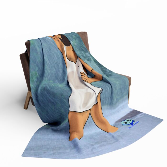 Arctic Fleece Blanket - Rain - Image 4