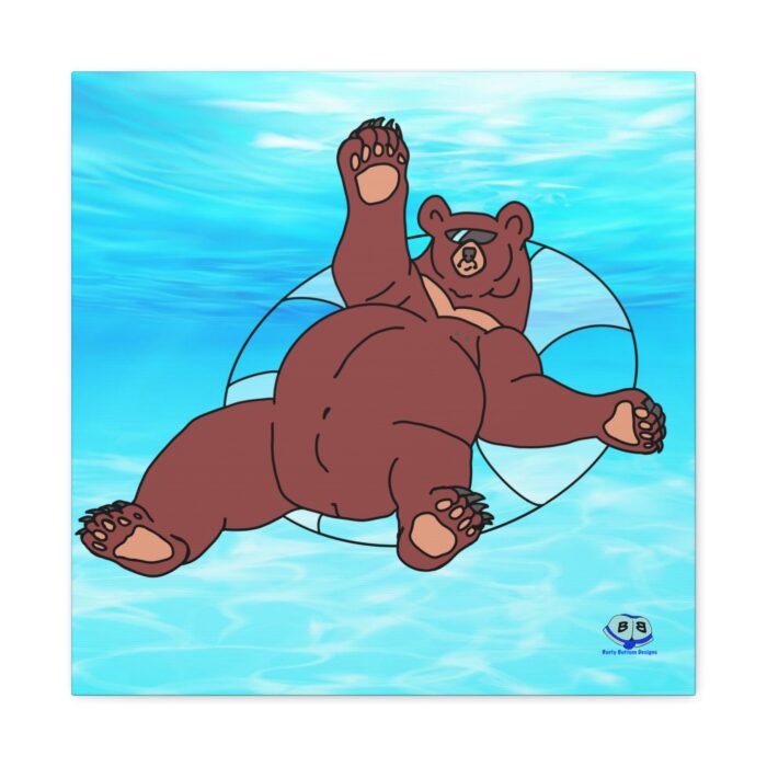 Canvas Gallery Wraps - Inner Tube Bear