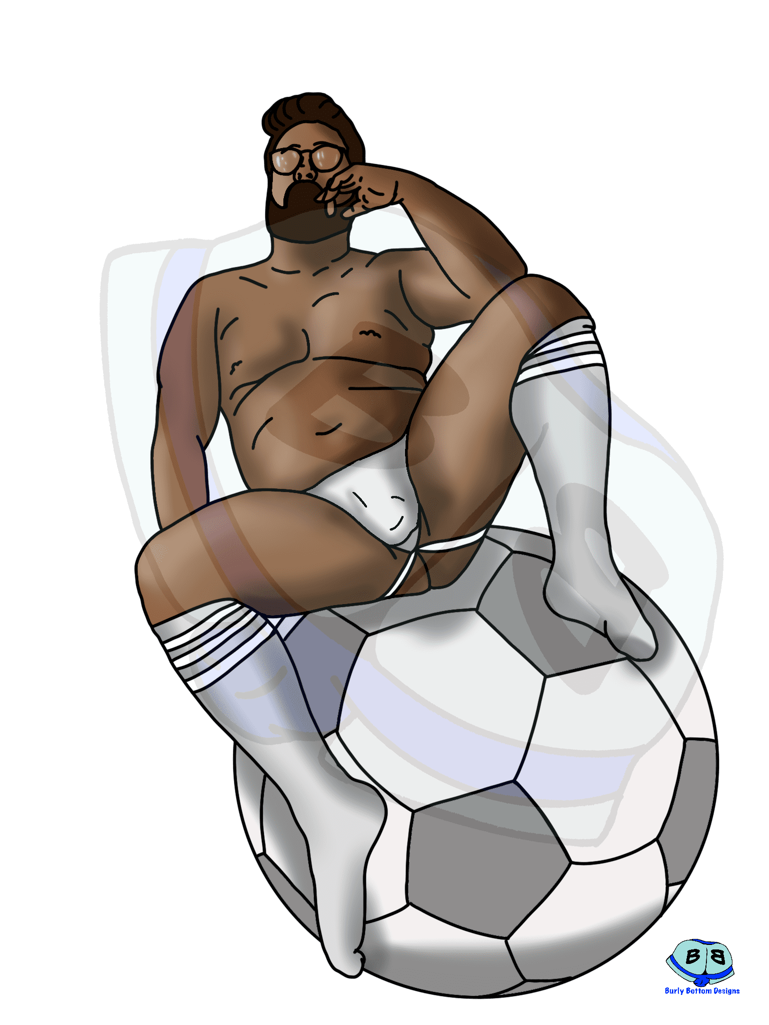 Futbal / Soccer Describing subject of a drawing: The universal sport that brings the world together! And we always enjoy when men play with their balls.