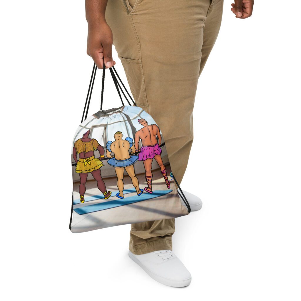 Drawstring bag - 2 Sided Print - Ballet Class
