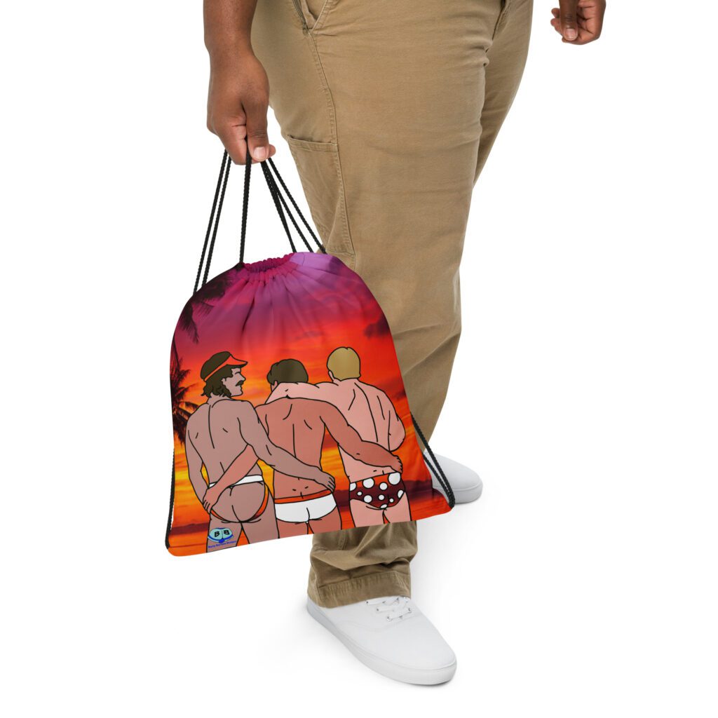 Drawstring bag - 2 Sided Print - Beach Buddies