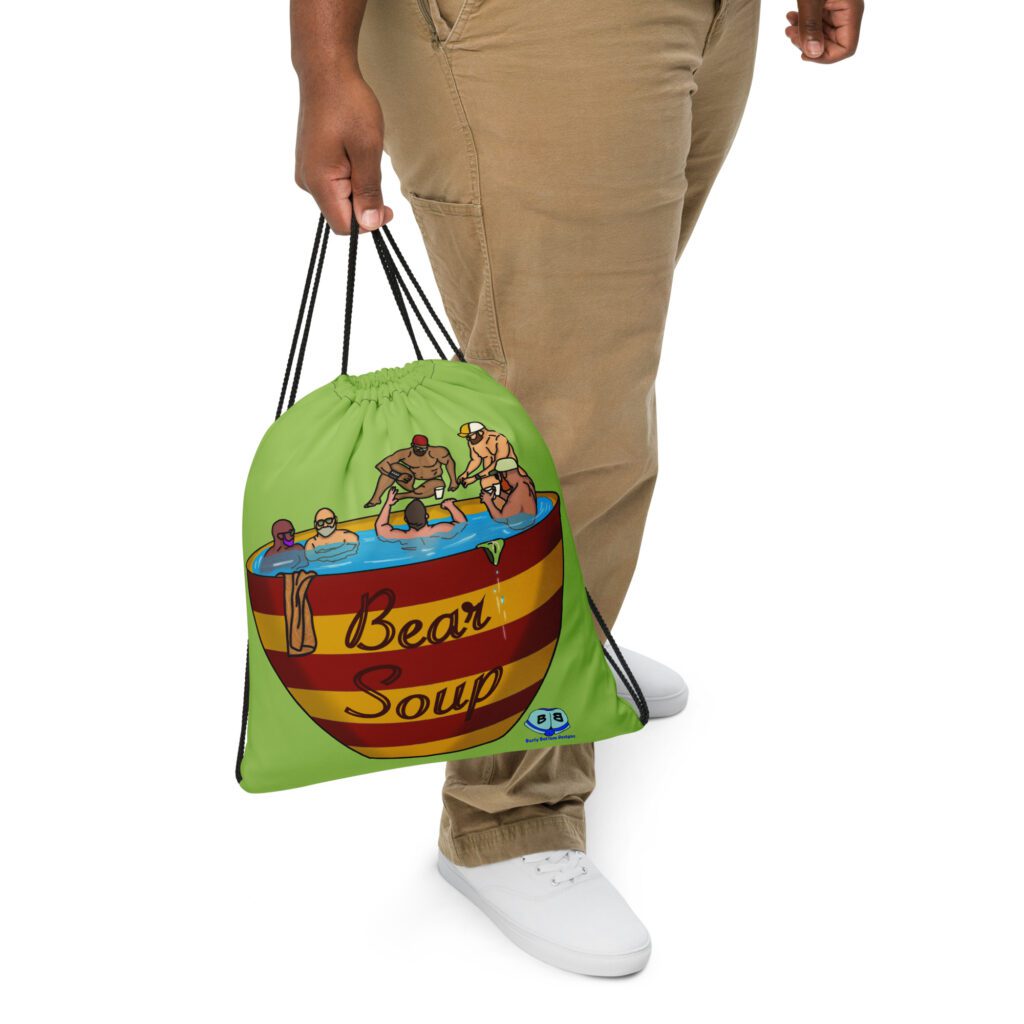 Drawstring bag - 2 Sided Print - Bear Soup