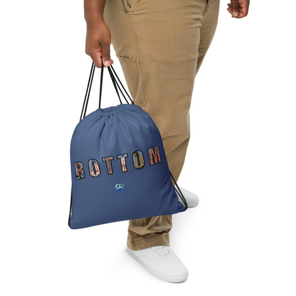 Drawstring bag - 2 Sided Print - BOTTOM Cutout