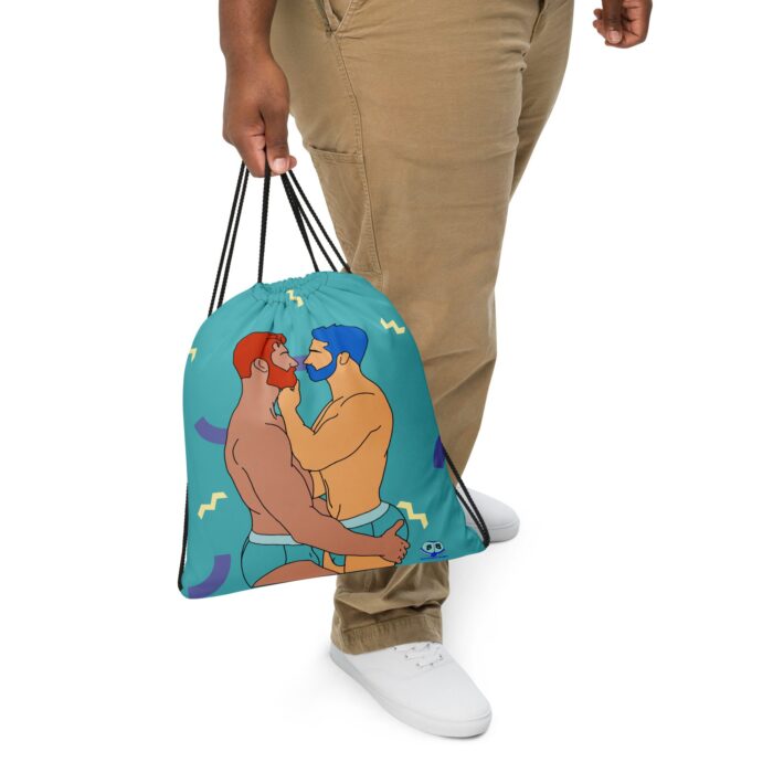 Drawstring bag - 2 Sided Print - Brief Kiss