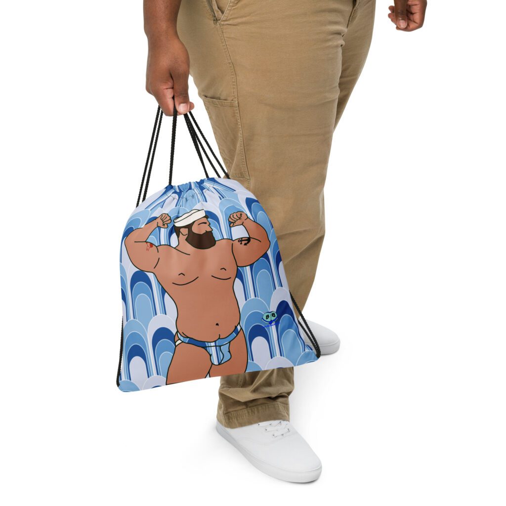 Drawstring bag - 2 Sided Print - Burly Sailor